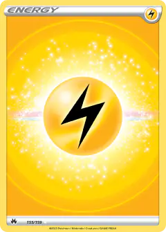 Lightning Energy Rare Ultra card from Crown Zenith