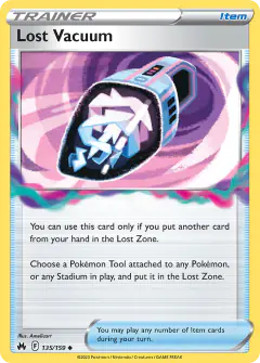 Lost Vacuum Uncommon card from Crown Zenith
