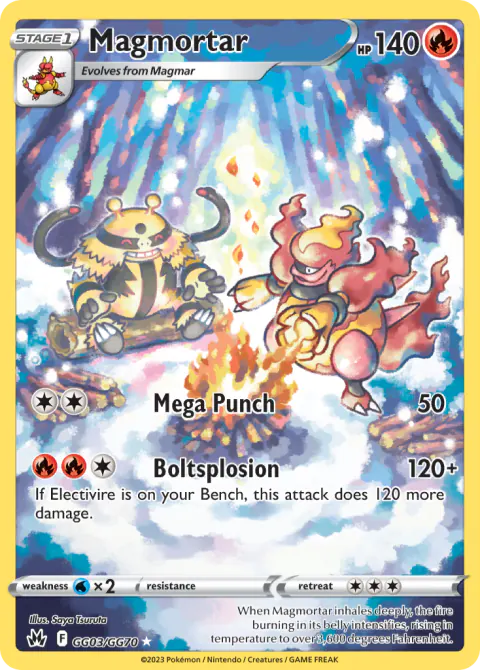 Magmortar Trainer Gallery Rare Holo