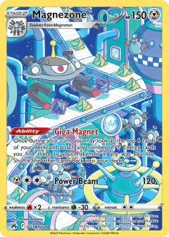 Magnezone Trainer Gallery Rare Holo card from Crown Zenith
