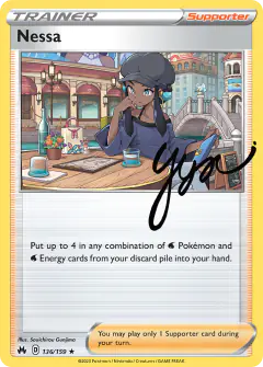 Nessa Rare Holo card from Crown Zenith