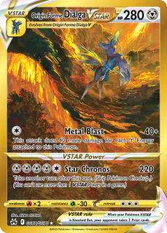Origin Forme Dialga VSTAR Rare Secret card from Crown Zenith