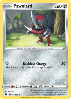 Pawniard Common card from Crown Zenith