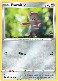 Pawniard Common card from Crown Zenith