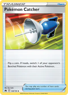 Pokémon Catcher Uncommon card from Crown Zenith