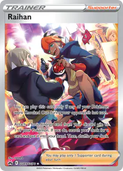 Raihan Rare Ultra card from Crown Zenith