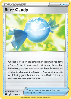 Rare Candy Uncommon card from Crown Zenith