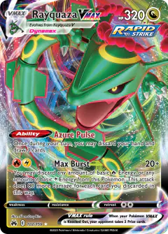 Rayquaza VMAX Rare Holo VMAX card from Crown Zenith