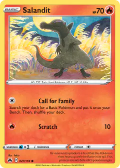Salandit Common card from Crown Zenith