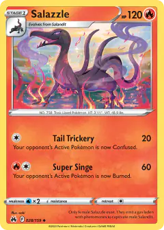 Salazzle Uncommon card from Crown Zenith