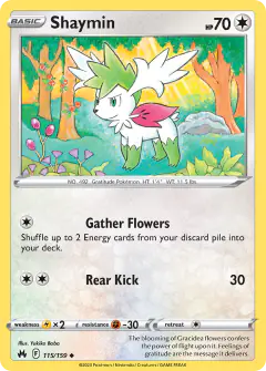 Shaymin Uncommon card from Crown Zenith