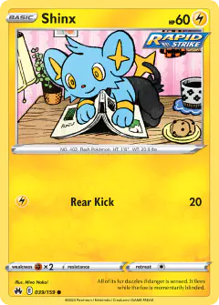 Shinx Common card from Crown Zenith