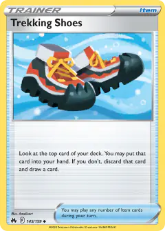 Trekking Shoes Uncommon card from Crown Zenith