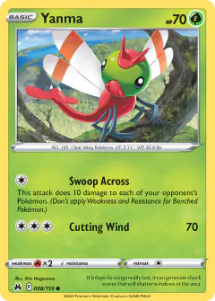 Yanma Common card from Crown Zenith