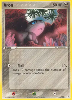 Aron Common card from Crystal Guardians