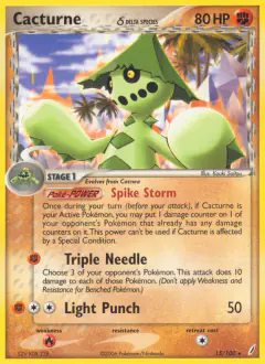 Cacturne δ Rare card from Crystal Guardians