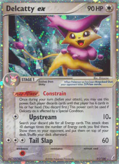 Delcatty ex Rare Holo EX card from Crystal Guardians