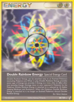 Double Rainbow Energy Rare card from Crystal Guardians