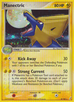 Manectric Rare Holo card from Crystal Guardians