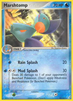 Marshtomp Rare card from Crystal Guardians