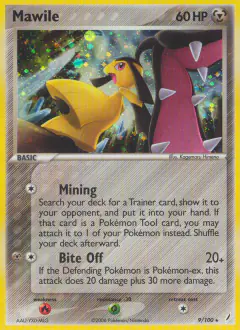 Mawile Rare Holo card from Crystal Guardians