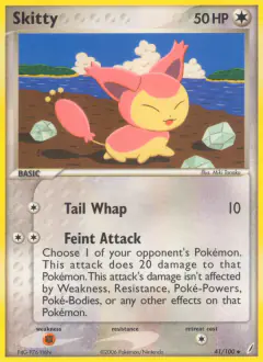 Skitty Uncommon card from Crystal Guardians