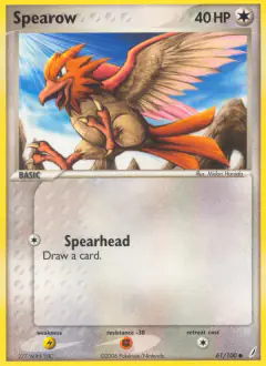 Spearow Common card from Crystal Guardians