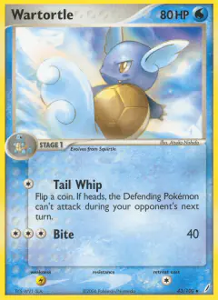 Wartortle Uncommon card from Crystal Guardians