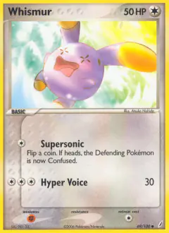 Whismur Common card from Crystal Guardians