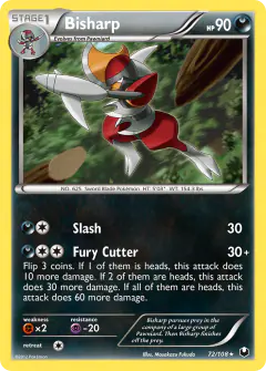 Bisharp Rare card from Dark Explorers