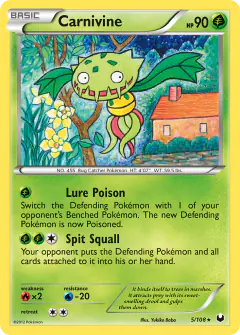 Carnivine Rare card from Dark Explorers