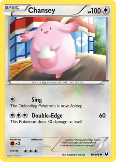 Chansey Common card from Dark Explorers