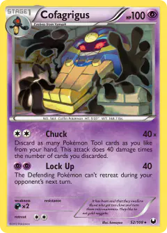 Cofagrigus Rare card from Dark Explorers