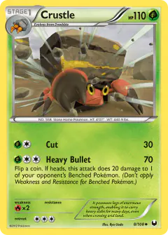 Crustle Uncommon card from Dark Explorers
