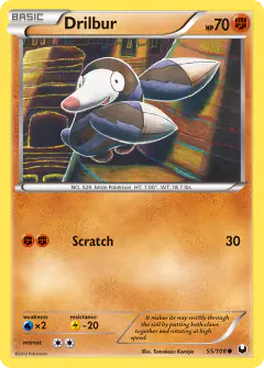 Drilbur Common card from Dark Explorers