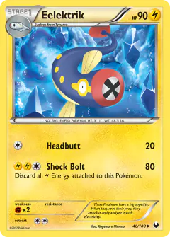 Eelektrik Uncommon card from Dark Explorers