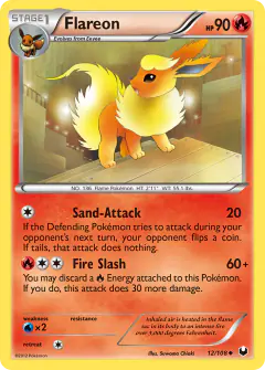 Flareon Uncommon card from Dark Explorers