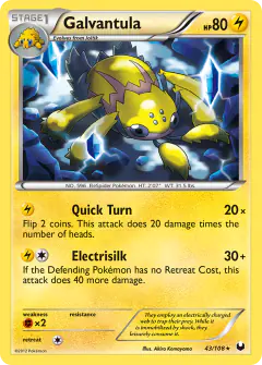 Galvantula Rare card from Dark Explorers