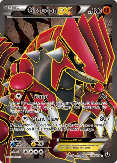Groudon-EX Rare Ultra card from Dark Explorers