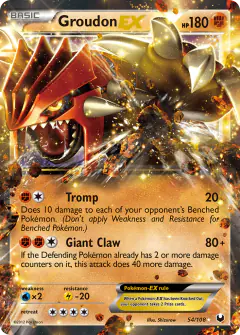 Groudon-EX Rare Holo EX card from Dark Explorers