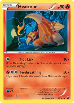 Heatmor Rare card from Dark Explorers