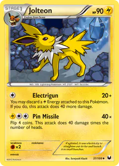 Jolteon Uncommon card from Dark Explorers
