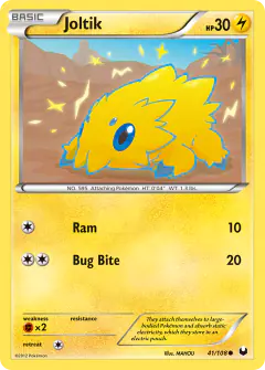 Joltik Common card from Dark Explorers