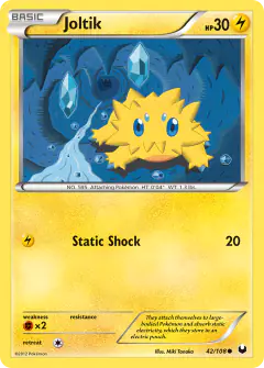 Joltik Common card from Dark Explorers