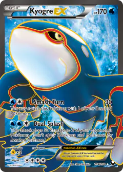Kyogre-EX Rare Ultra card from Dark Explorers