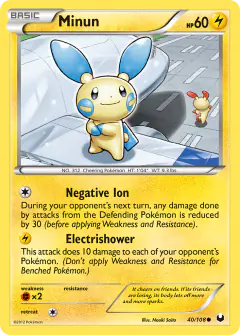 Minun Common card from Dark Explorers