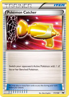 Pokémon Catcher Rare Secret card from Dark Explorers
