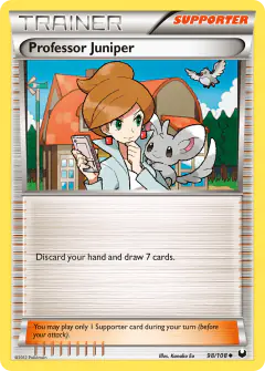 Professor Juniper Uncommon card from Dark Explorers