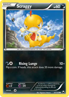 Scraggy Common card from Dark Explorers