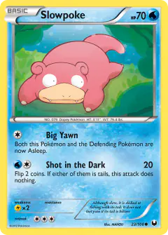 Slowpoke Common card from Dark Explorers